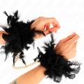 KINK - FEATHER CUFFS WITH GOLD CHAIN MODEL 1