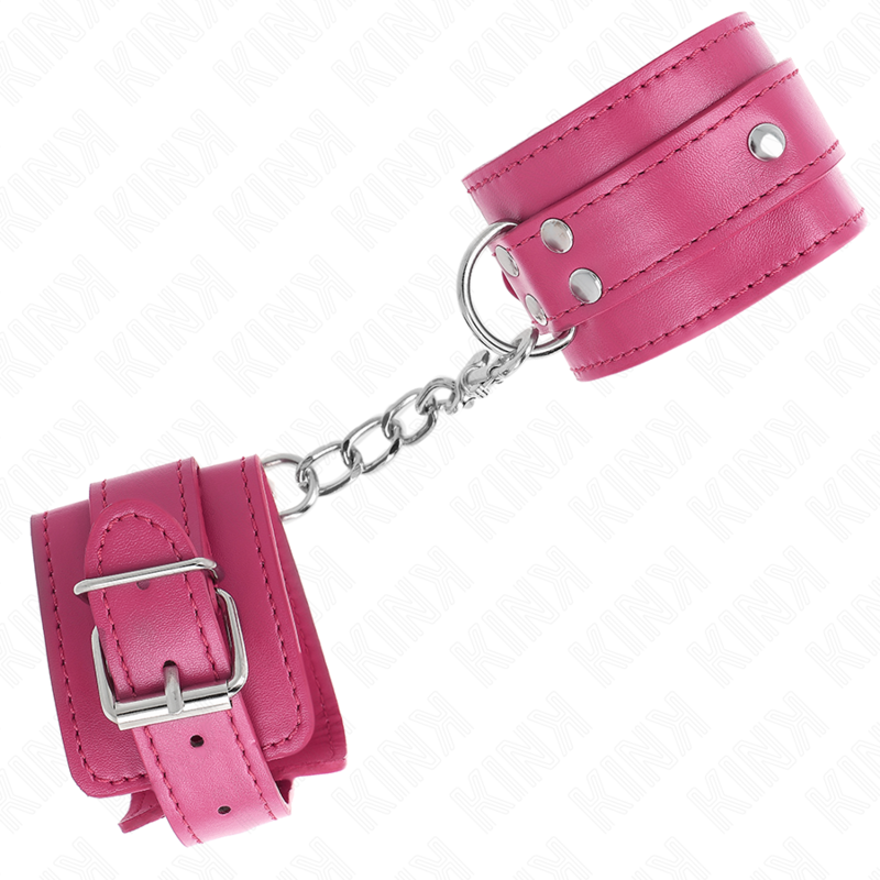 KINK - 3 ADJUSTABLE PINK WRIST RESTRAINTS 17.5-25 CM X 6 CM
