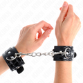 KINK - SHINY NEOPRENE ADJUSTABLE WRIST CUFFS 17-24 CM X 4.5 CM