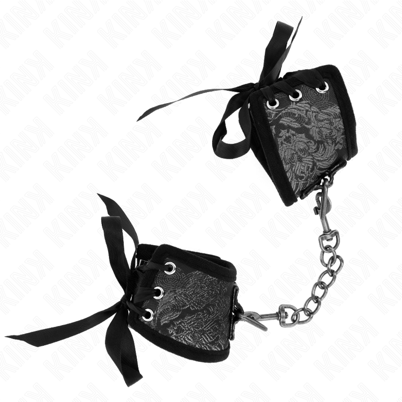 KINK - SCANDAL LACE CUFFS BLACK 24.5 CM X 6.5 CM