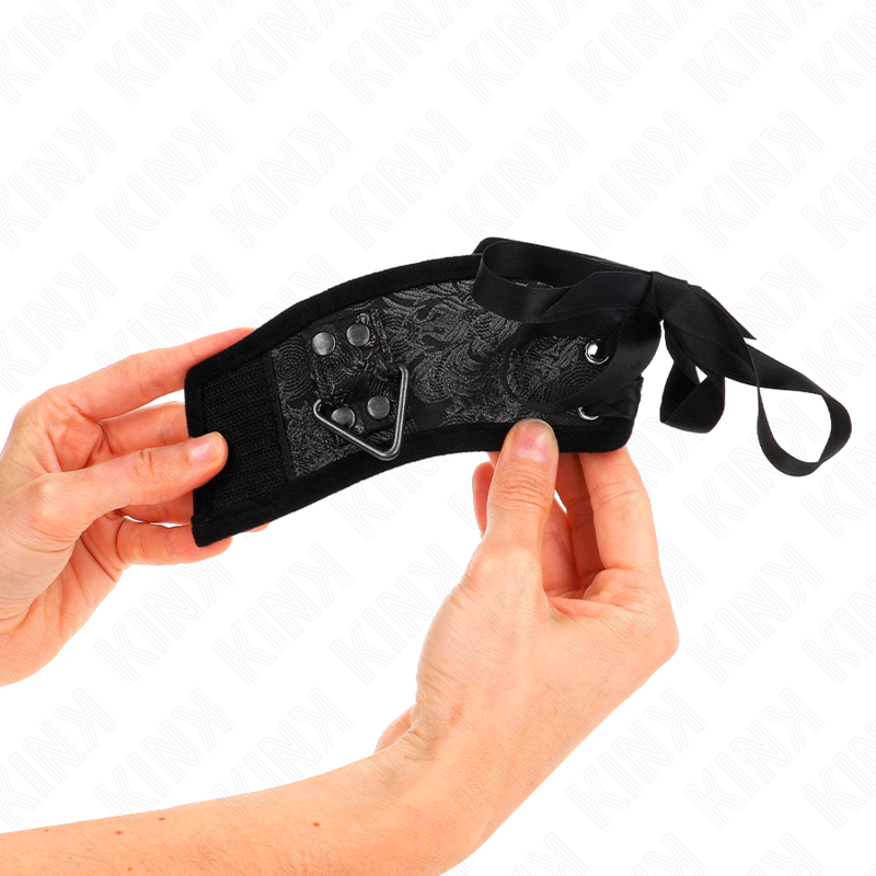 KINK - SCANDAL LACE CUFFS BLACK 24.5 CM X 6.5 CM