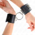 KINK - FIXED WRIST RESTRAINTS WITH O-RING AND BLACK ADJUSTABLE PADLOCK CLOSURE 16-23 CM X 5.5 CM