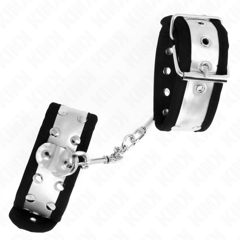 KINK - BLACK/SILVER THIN WRIST REST 30 X 4 CM
