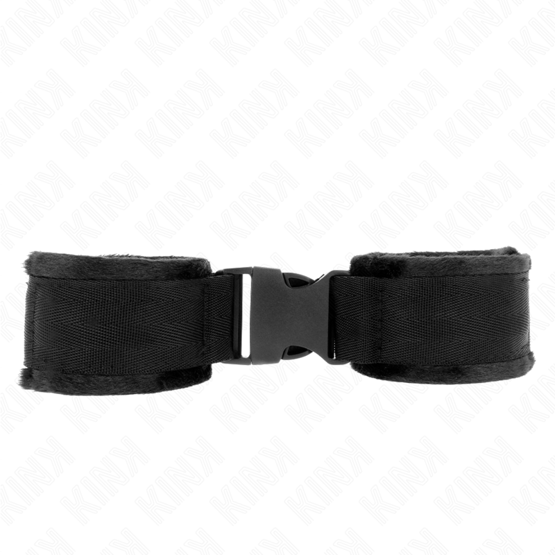KINK - RED AND BLACK NYLON HOOK-AND-LOOP WRIST RESTRAINTS MODEL 1 ADJUSTABLE 25-35 CM X 6 CM