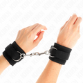 KINK - BLACK NYLON HOOK AND LOOP WRIST RESTRAINTS ADJUSTABLE MODEL 2 18-35 CM X 6 CM
