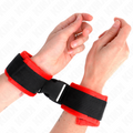 KINK - BLACK NYLON HOOK AND LOOP WRIST RESTRAINTS MODEL 1 ADJUSTABLE 25-35 CM X 6 CM