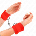 KINK - RED FUR BEGINNER CUFFS 30 X 7 CM