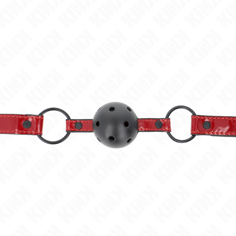 KINK - SHINY LEATHER BALL 4.5 CM BAG 63.5 X 2 CM ADJUSTABLE 41 X 59 CM