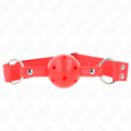 KINK - HOLLOW HARD RED BALL GAG FULL 62 x 2 CM