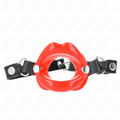 KINK - LIP STICK 8 CM WITH RED LEATHER STRAP 63 x 2 CM ADJUSTABLE 39-58 CM