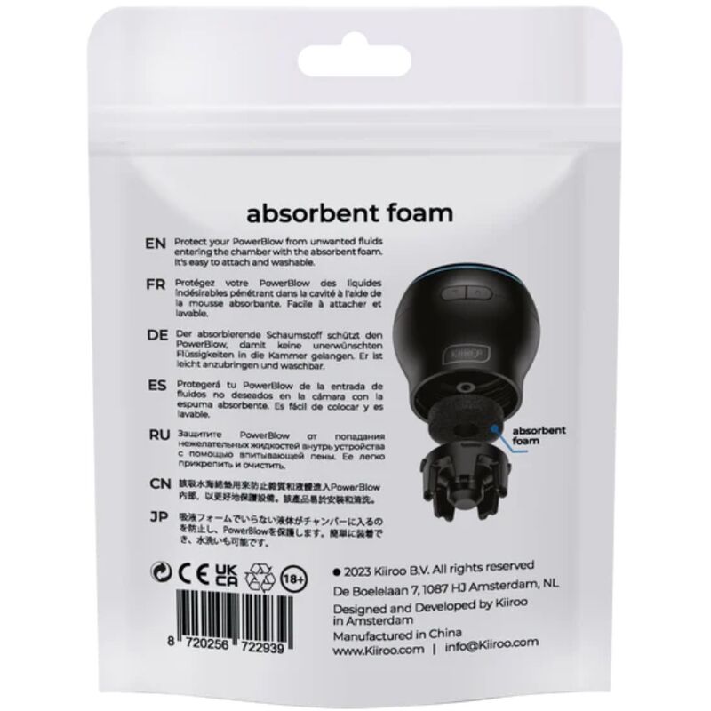 KIIROO - POWER BLOW ABSORBENT FOAM PACK OF 5
