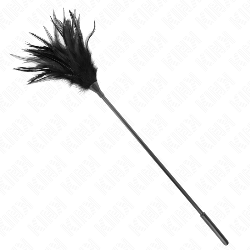 KINK - SEVERAL BLACK TICKLE FEATHERS 45 CM