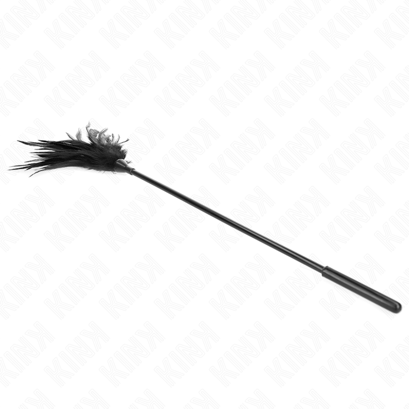 KINK - SEVERAL BLACK TICKLE FEATHERS 45 CM