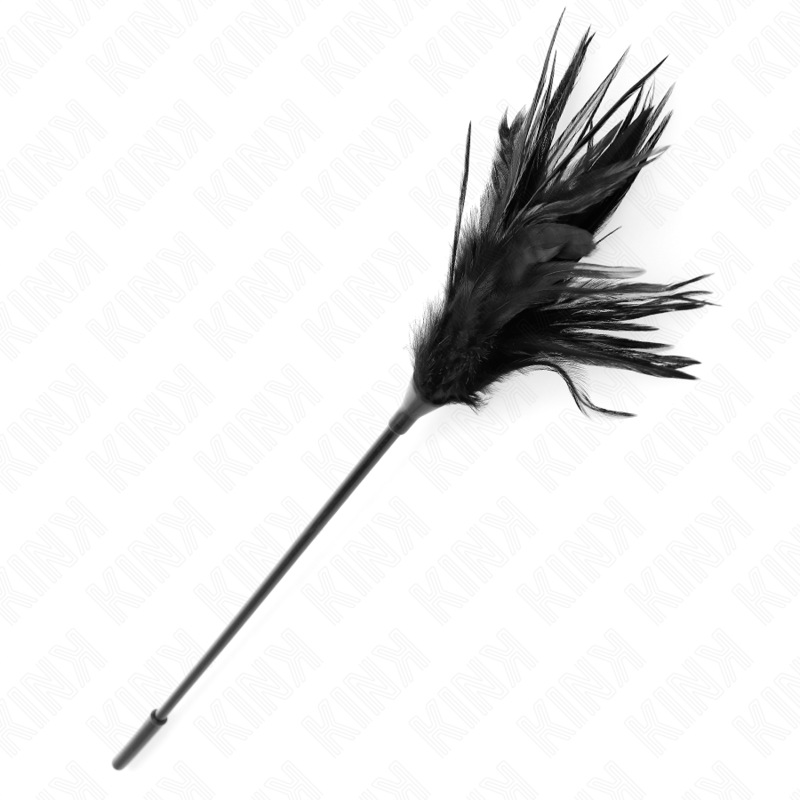 KINK - SEVERAL BLACK TICKLE FEATHERS 45 CM