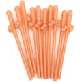 SPICY DEVIL - 10 PENIS-SHAPED STRAWS