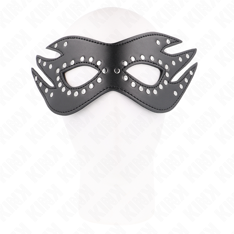 KINK - FAUX LEATHER RIVETED MASK MODEL 3 26 x 9.5 CM