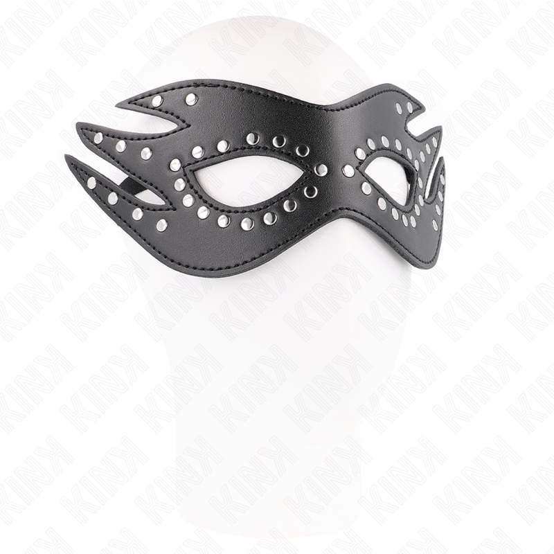 KINK - FAUX LEATHER RIVETED MASK MODEL 3 26 x 9.5 CM