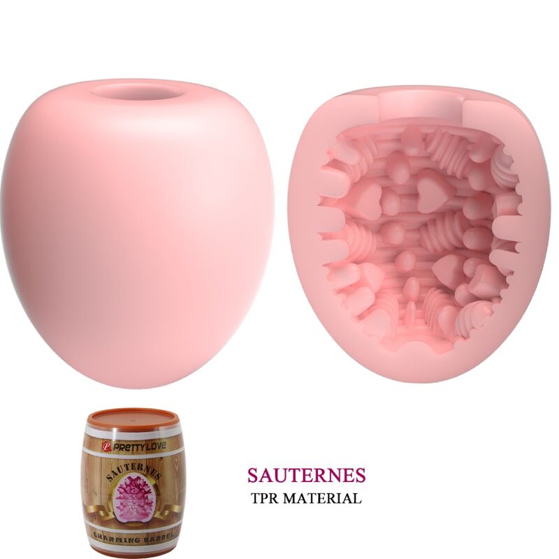 PRETTY LOVE - MEN'S MASTURBATOR EGG PINK MODEL 2