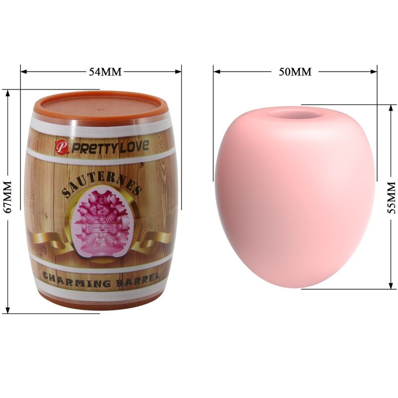 PRETTY LOVE - MEN'S MASTURBATOR EGG PINK MODEL 2