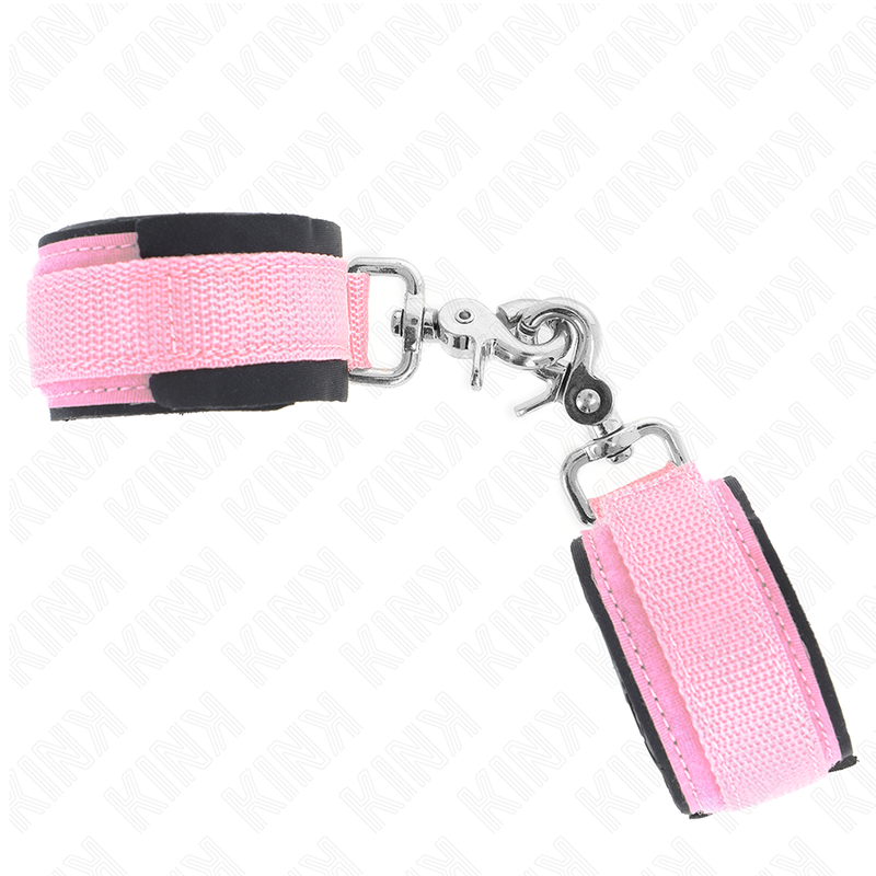 KINK - ADJUSTABLE PINK NEOPRENE WRIST SUPPORTS 22-34 CM