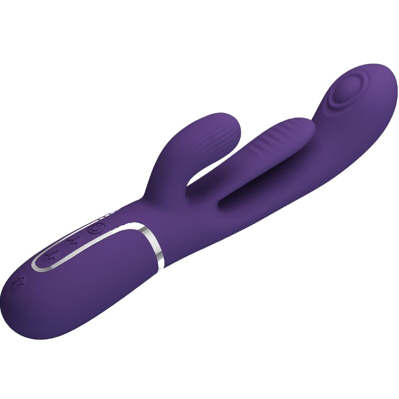 PRETTY LOVE - SHANIA TRIPLE RABBIT MULTIFUNCTION VIBRATOR PURPLE