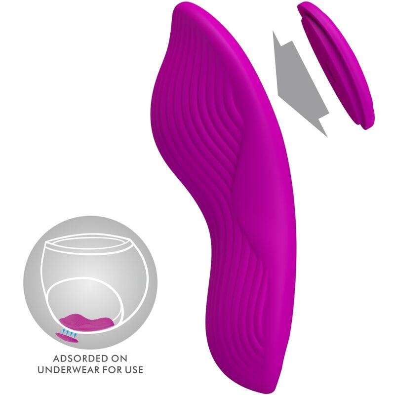 PRETTY LOVE - ROMARIO REMOTE CONTROL LAY-ON CLITORAL STIMULATOR ROSE