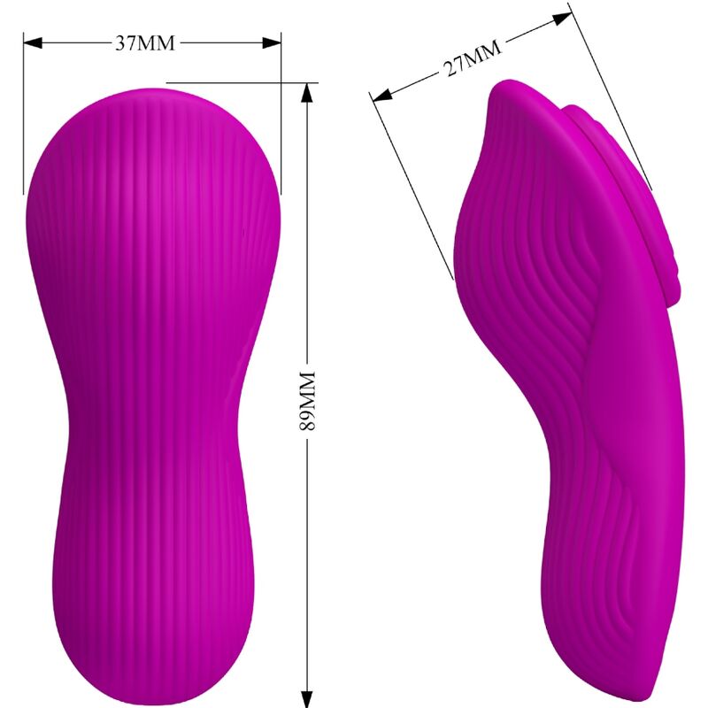 PRETTY LOVE - ROMARIO REMOTE CONTROL LAY-ON CLITORAL STIMULATOR ROSE
