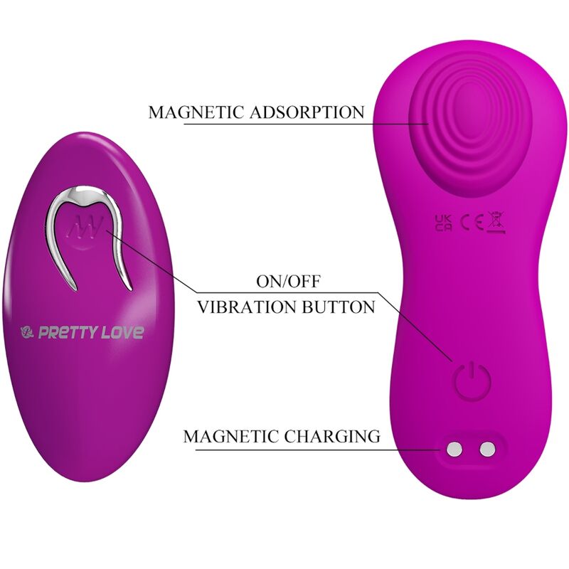 PRETTY LOVE - ROMARIO REMOTE CONTROL LAY-ON CLITORAL STIMULATOR ROSE