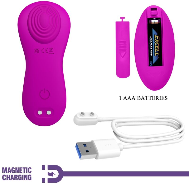 PRETTY LOVE - ROMARIO REMOTE CONTROL LAY-ON CLITORAL STIMULATOR ROSE
