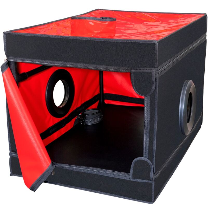 SECRET DOME - KINK CLUB THE NICHE BLACK AND RED CABIN