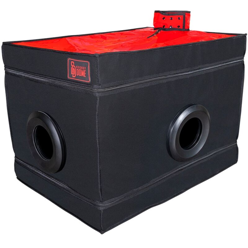 SECRET DOME - KINK CLUB THE NICHE BLACK AND RED CABIN