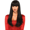 LEG AVENUE - BANGIN BLACK LONG STRAIGHT WIG
