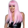 LEG AVENUE - LONG WIG WITH STRAIGHT BANGS PINK