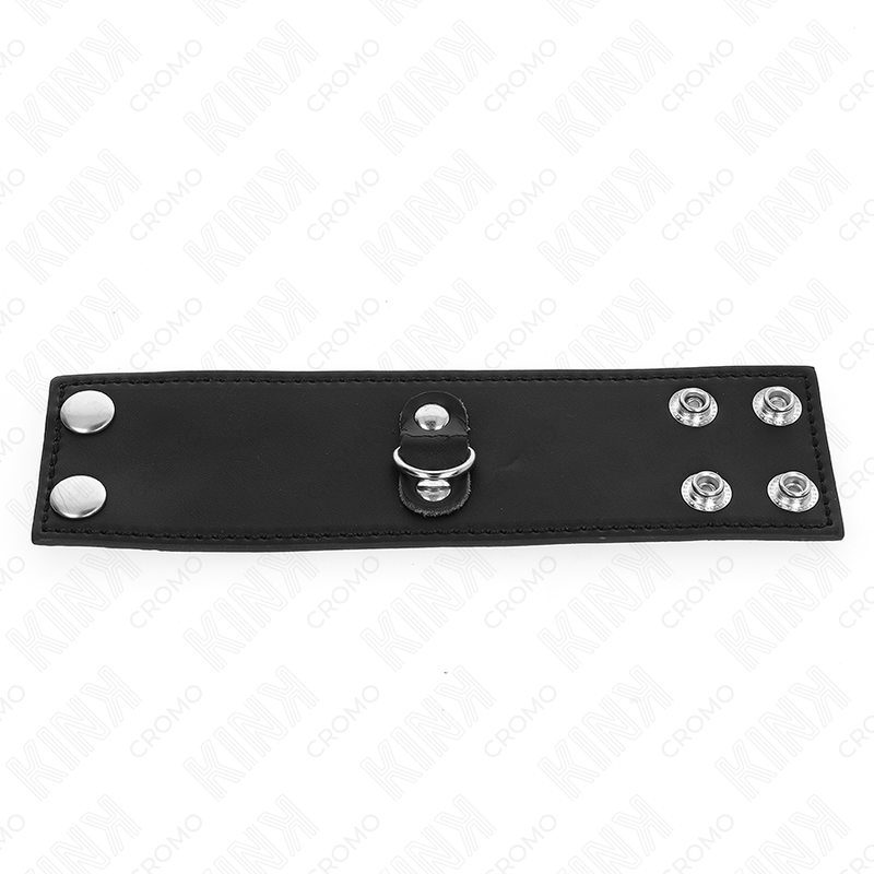 KINK - LEATHER COCK RING WITH SNAP CLOSURE 18 X 5 CM