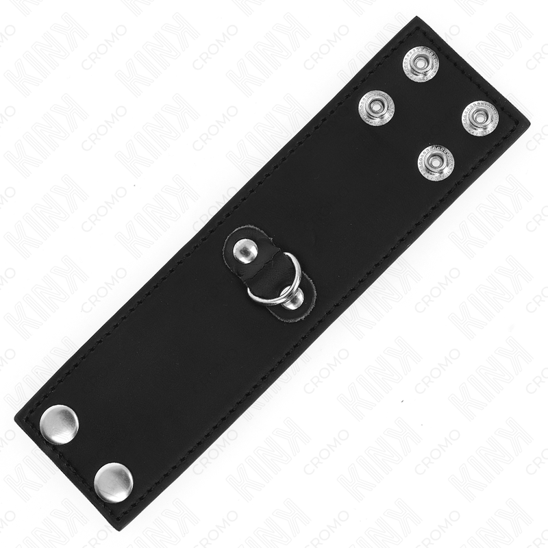 KINK - LEATHER COCK RING WITH SNAP CLOSURE 18 X 5 CM
