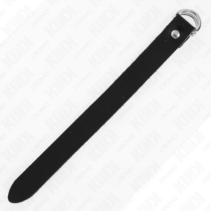 KINK - LEATHER COCK RING WITH SNAP FASTENER 22 X 2 CM