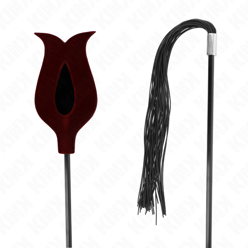 KINK - Silicone Rose Pom Pom Whip 45 cm