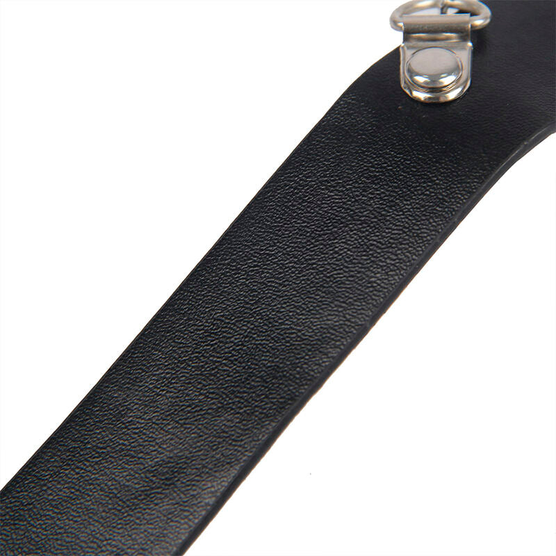 SUBBLIME - 953720 BLACK LEATHER BONDAGE NIPPLE CLAMPS ONE SIZE