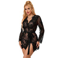 SUBBLIME - 953751 LACE NIGHT BLOUSE + BLACK THONG S/M