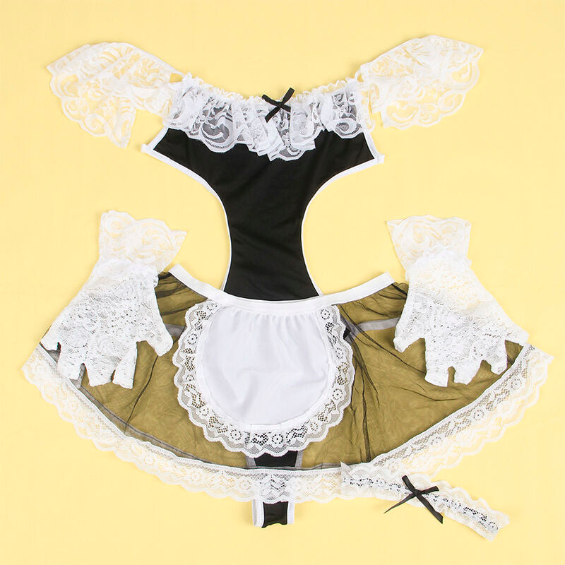 SUBBLIME - 954307 SEXY WOMEN'S COSTUME BLACK/WHITE S/M