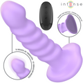 INTENSE - BRENDA VIBRATOR SIZE M SPIRAL DESIGN 10 VIBRATION MODES PURPLE REMOTE CONTROL
