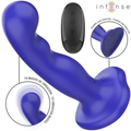 INTENSE - VIBRATOR SHORTY WITH SUCTION CUP BLUE REMOTE CONTROL