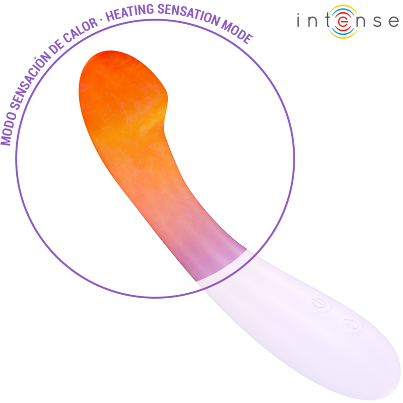 INTENSE - BECKY HEATED VIBRATOR 19 CM 7 VIBRATIONS PURPLE