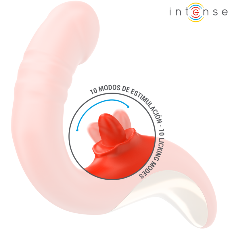 INTENSE - RED U-SHAPED PAULINA VIBRATOR AND STIMULATOR