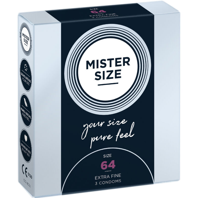 MISTER SIZE - XXL CONDOMS 64 MM (3 UNITS)