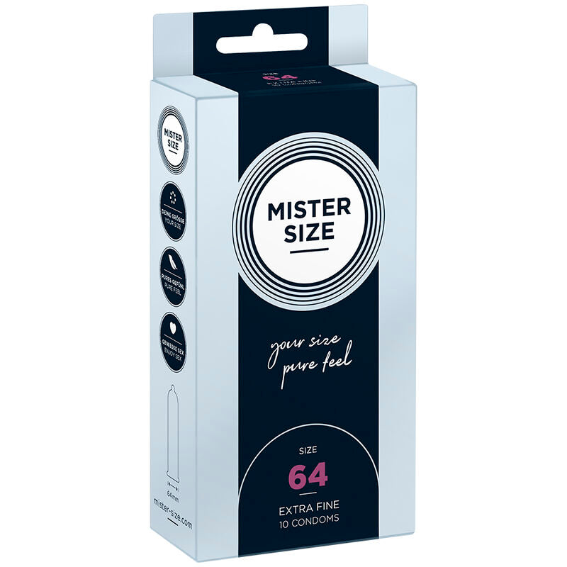 MISTER SIZE - XXL CONDOMS 64 MM (10 UNITS)