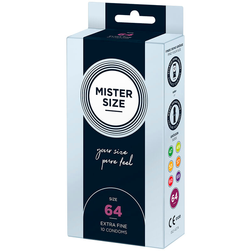 MISTER SIZE - XXL CONDOMS 64 MM (10 UNITS)