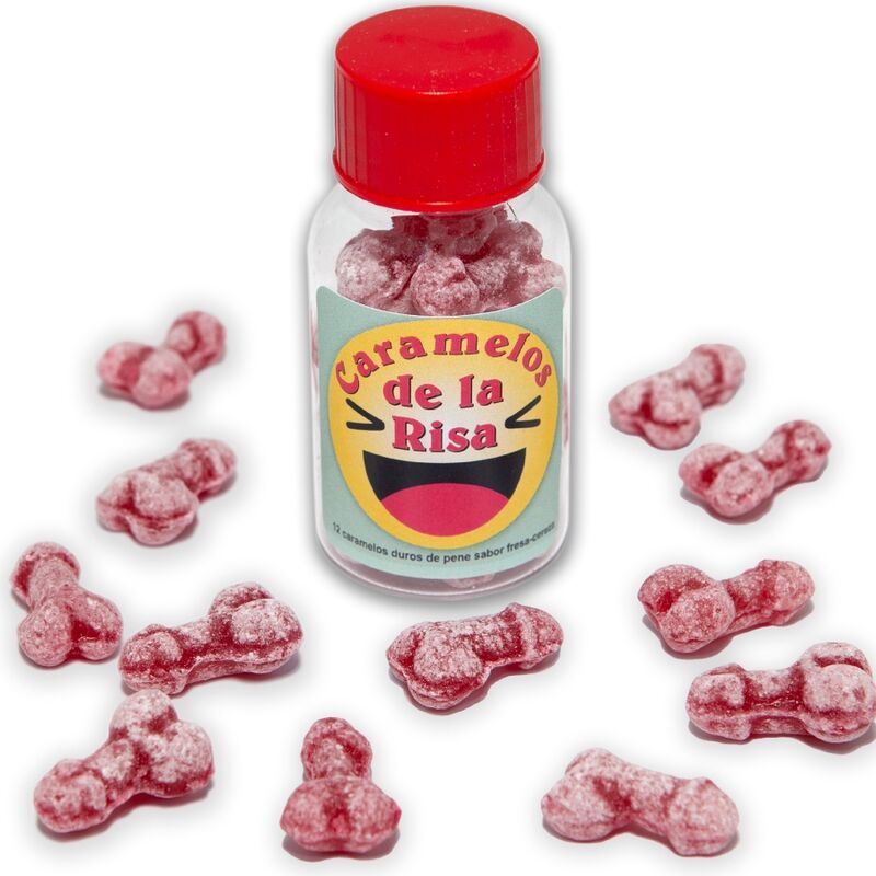 DEVIL HOT - 12 PENIS-SHAPED STRAWBERRY/CHERRY GUMMIES