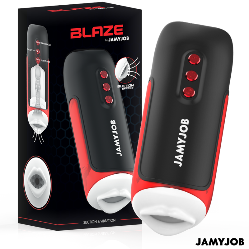 JAMYJOB - BLAZE AUTOMATIC ORAL MASTURBATOR 5 SUCTION AND VIBRATION MODES