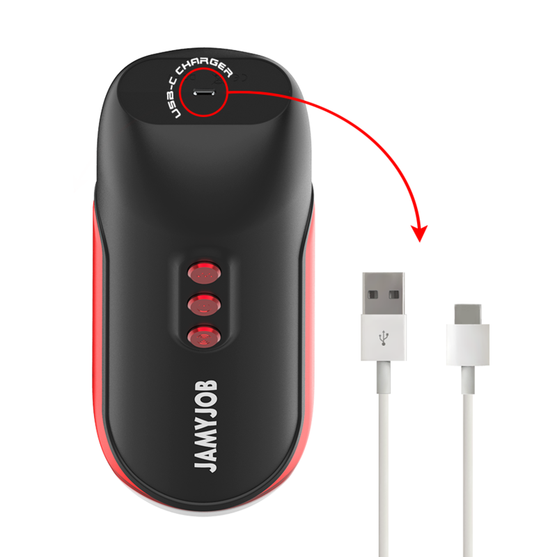JAMYJOB - BLAZE AUTOMATIC ORAL MASTURBATOR 5 SUCTION AND VIBRATION MODES